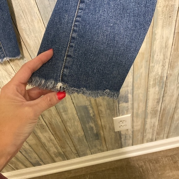 PS Parker Smith Womens Slim Fit Raw Hem Jeans In medium Wash | Size 26 - Picture 14 of 15